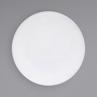 Front of the House DSP030WHP23 Canvas 7" White Round Porcelain Flat Plate - 12/Case