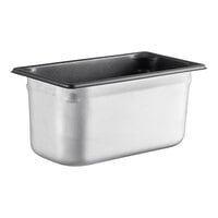 Vollrath 70362 Super Pan V® 1/3 Size 6" Deep Anti-Jam Stainless Steel SteelCoat x3 Non-Stick Steam Table / Hotel Pan - 22 Gauge