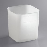 Carlisle 8 Qt. Square Polyethylene White Food Storage Container
