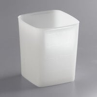 Carlisle 4 Qt. Square Polyethylene White Food Storage Container