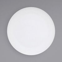 Front of the House DDP057WHP22 Canvas 9" White Round Porcelain Flat Plate   - 6/Case