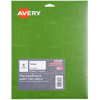 Avery® 61530 PermaTrack 3 3/4" x 2" White Asset Labels - 64/Pack