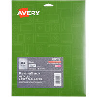 Avery® 60519 PermaTrack 1/2" x 1" Metallic Asset Labels - 672/Pack