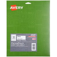 Avery® 61529 PermaTrack 1 1/4" x 2 3/4" White Asset Labels - 112/Pack