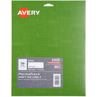 Avery® 61526 PermaTrack 3/4" x 2" White Asset Labels - 240/Pack