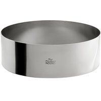 Fat Daddio's SSRD-9030 ProSeries 9" x 3" Stainless Steel Round Cake Ring