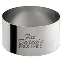 Fat Daddio's SSRD-2010 ProSeries 2" x 1" Stainless Steel Round Cake / Food Ring Mold