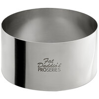 Fat Daddio's SSRD-35175 ProSeries 3 1/2" x 1 3/4" Stainless Steel Round Cake / Food Ring Mold