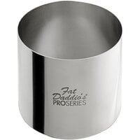 Fat Daddio's SSRD-2020 ProSeries 2" x 2" Stainless Steel Round Cake / Food Ring Mold