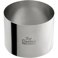 Fat Daddio's SSRD-32375 ProSeries 3" x 2 3/8" Stainless Steel Round Cake / Food Ring Mold