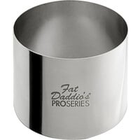 Fat Daddio's SSRD-25175 ProSeries 2 1/2" x 1 3/4" Stainless Steel Round Cake / Food Ring Mold