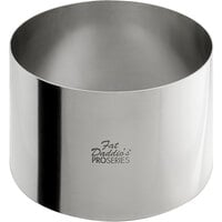 Fat Daddio's SSRD-5030 ProSeries 5" x 3" Stainless Steel Round Cake / Food Ring Mold