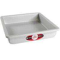 Fat Daddio's PSQ-992 ProSeries 9" x 9" x 2" Square Anodized Aluminum Straight Sided Cake Pan
