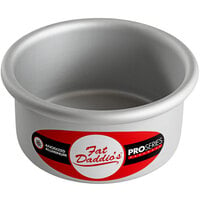 Fat Daddio's PRD-42 ProSeries 4" x 2" Round Anodized Aluminum Mini Straight Sided Cake Pan
