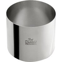 Fat Daddio's SSRD-42375 ProSeries 4" x 2 3/8" Stainless Steel Round Cake / Food Ring Mold