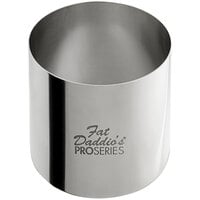 Fat Daddio's SSRD-2520 ProSeries 2 1/2" x 2" Stainless Steel Round Cake / Food Ring Mold
