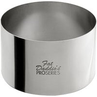 Fat Daddio's SSRD-3520 ProSeries 3 1/2" x 2" Stainless Steel Round Cake / Food Ring Mold