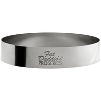 Fat Daddio's SSRD-3575 ProSeries 3 1/2" x 3/4" Stainless Steel Round Tartlet Ring / Food Ring Mold