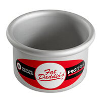 Fat Daddio's PRD-32 ProSeries 3" x 2" Round Anodized Aluminum Mini Straight Sided Cake Pan