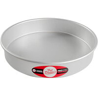 Fat Daddio's PRD-102 ProSeries 10" x 2" Round Anodized Aluminum Straight Sided Cake / Deep Dish Pizza Pan