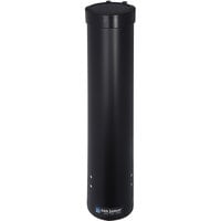 San Jamar C3165BK Pull-Type Black Wall Mount 4-10 oz. Water Cup Dispenser with Flip Cap
