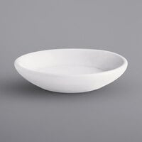 Corona by GET Enterprises PA1101700048 Actualite 3 1/2" Bright White Porcelain Butter Dish - 48/Case