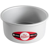 Fat Daddio's PCC-63 ProSeries 6" x 3" Round Anodized Aluminum Straight Sided Cheesecake Pan with Removable Bottom
