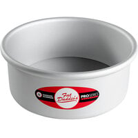 Fat Daddio's PCC-73 ProSeries 7" x 3" Round Anodized Aluminum Straight Sided Cheesecake Pan with Removable Bottom