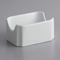 Corona by GET Enterprises PA1101909112 Actualite 4" x 3" Bright White Porcelain Sugar Caddy - 12/Case