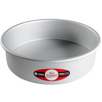 Fat Daddio's PCC-103 ProSeries 10" x 3" Round Anodized Aluminum Straight Sided Cheesecake Pan with Removable Bottom