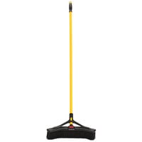 Rubbermaid 2018727 Maximizer 18" Plastic Push Broom with Polypropylene Bristles and 55" Steel Handle
