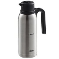 Thermos FN364 32 oz. "Cream" Stainless Steel Vacuum Insulated Carafe by Arc Cardinal