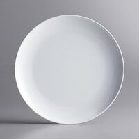 Acopa Lunar 10" Round White Coupe Melamine Plate - 12/Case