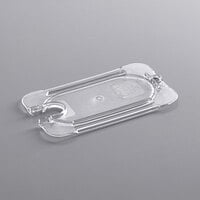 Vigor 1/9 Size Clear Polycarbonate Food Pan Lid with Notch