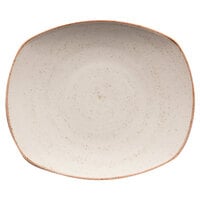 Corona by GET Enterprises PP1605722912 Artisan 12" Beige Oval Porcelain Coupe Plate - 12/Case