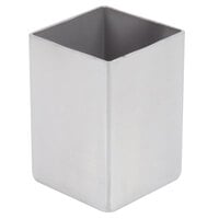 Tablecraft 1156 2" x 2" Square Stainless Steel Sugar Caddy