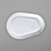 Corona by GET Enterprises PA1101987706 Gotas 14 3/8" x 10 3/16" Bright White Porcelain Platter - 6/Case