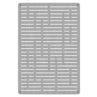 Commercial Zone 725629 Stainless Steel Replacement Panels with Horizontal Line Design for 42 Gallon Waste and Recycling Containers - 4/Pack