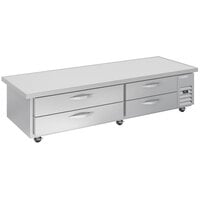 Beverage-Air WTFCS84HC-89 4 Drawer 89" Freezer Chef Base with 5" Overhang