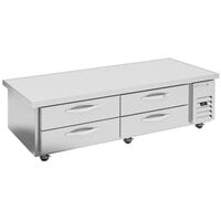 Beverage-Air WTFCS72HC-76 4 Drawer 76" Freezer Chef Base with 4" Overhang
