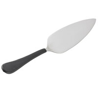 Tablecraft Antimicrobial 9 5/8" Stainless Steel Pie Server with Black Handle AM3331BK