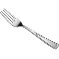 Visions Silver 7 1/4" Classic Heavy Weight Plastic Fork - 50/Pack