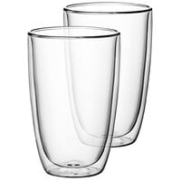 Villeroy & Boch 11-7243-8098 Artesano Barista 15.5 oz. Double Wall Glass Cup - 2/Set