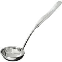 GET BSPD-08 2 oz. Solid Stainless Steel Soup Ladle with Hammered Finish