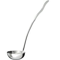 GET BSPD-07 4 oz. Solid Stainless Steel Soup Ladle with Hammered Finish