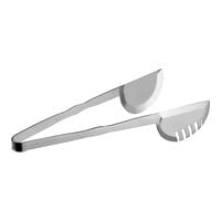 GET BSPD-20 10 1/2" Stainless Steel Comb Salad Tongs with Hammered Finish