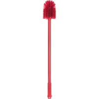Carlisle 40007C05 Sparta 30" Red Multi-Purpose Cleaning Brush - 4" Bristle Diameter