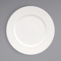 Front of the House DDP079BEP21 Catalyst Classic 11 1/2" European White Wide Rim Round Porcelain Plate - 4/Case
