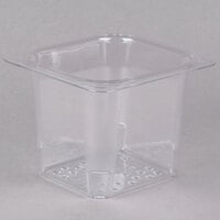 Cambro 65CLRCW135 Camwear 1/6 Size Clear Polycarbonate Colander Pan - 5" Deep