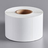 Globe E11 White Blank Equivalent Permanent Direct Thermal Label - 835/Roll